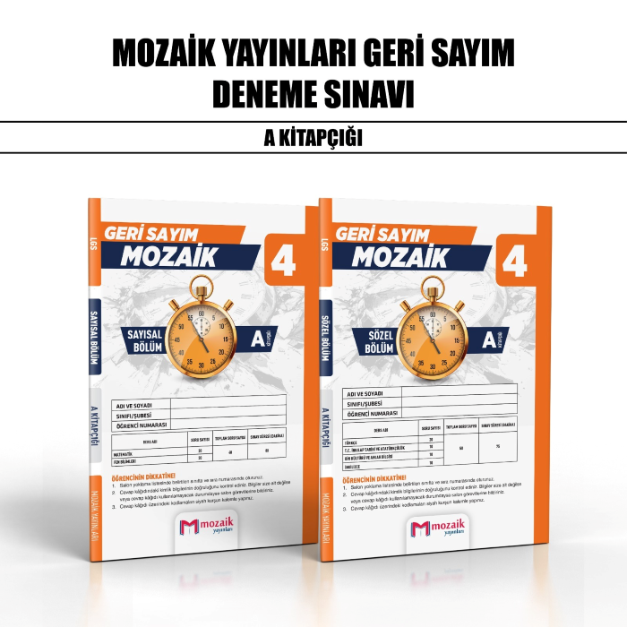 GERİ SAYIM MOZAİK 08.SINIF DENEME SY/SZ 4-A - 25